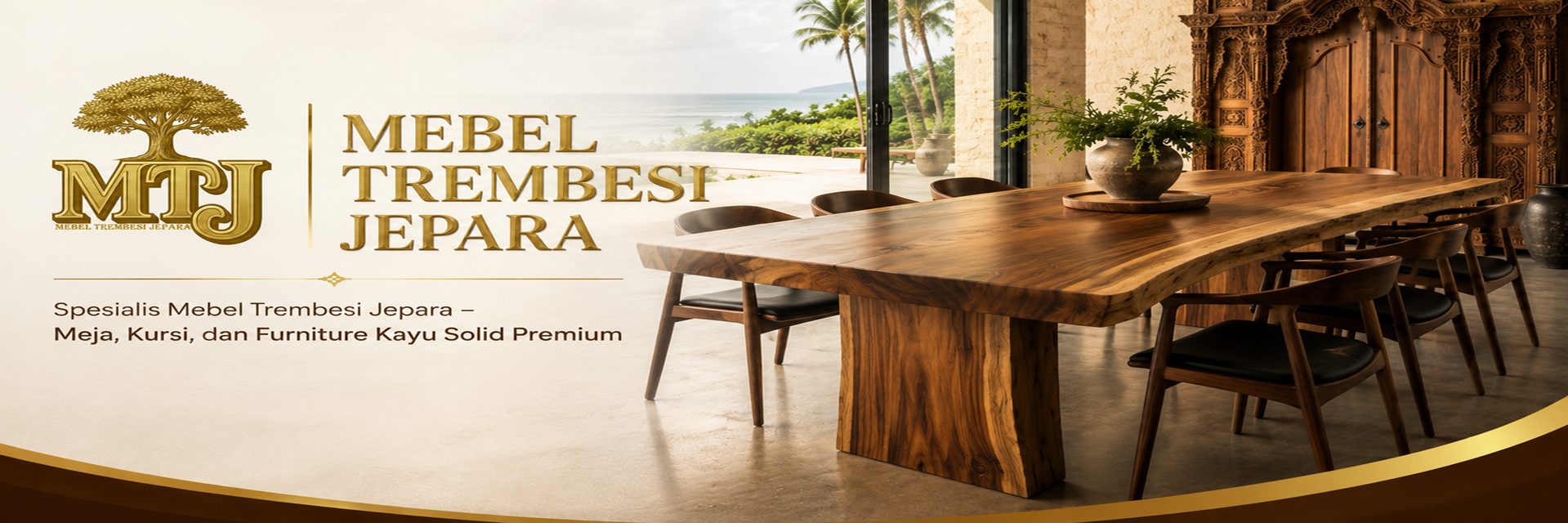Spesialis Mebel Trembesi Jepara – Meja, Kursi, dan Furniture Kayu Solid Premium