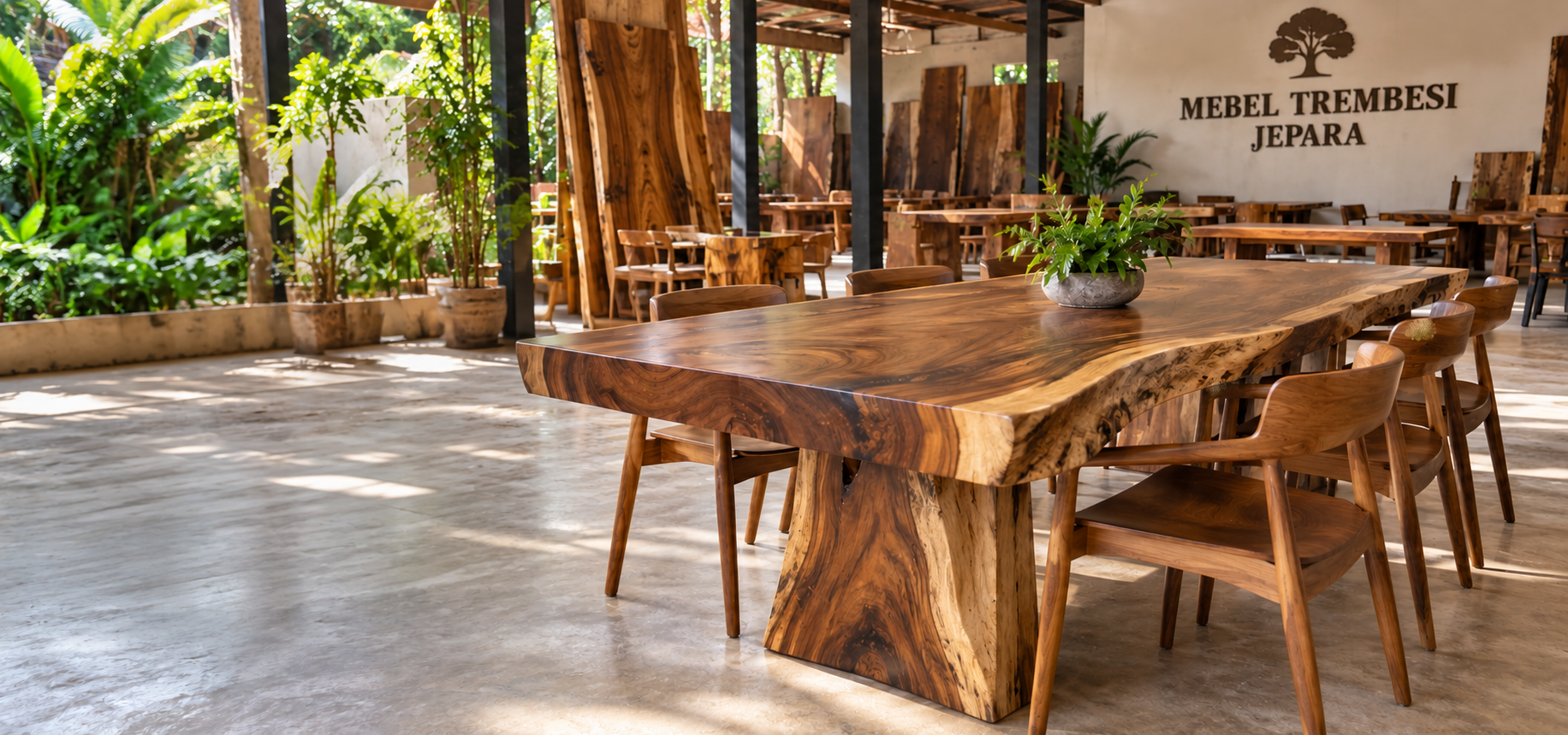 Mebel Trembesi Jepara furniture kayu trembesi solid